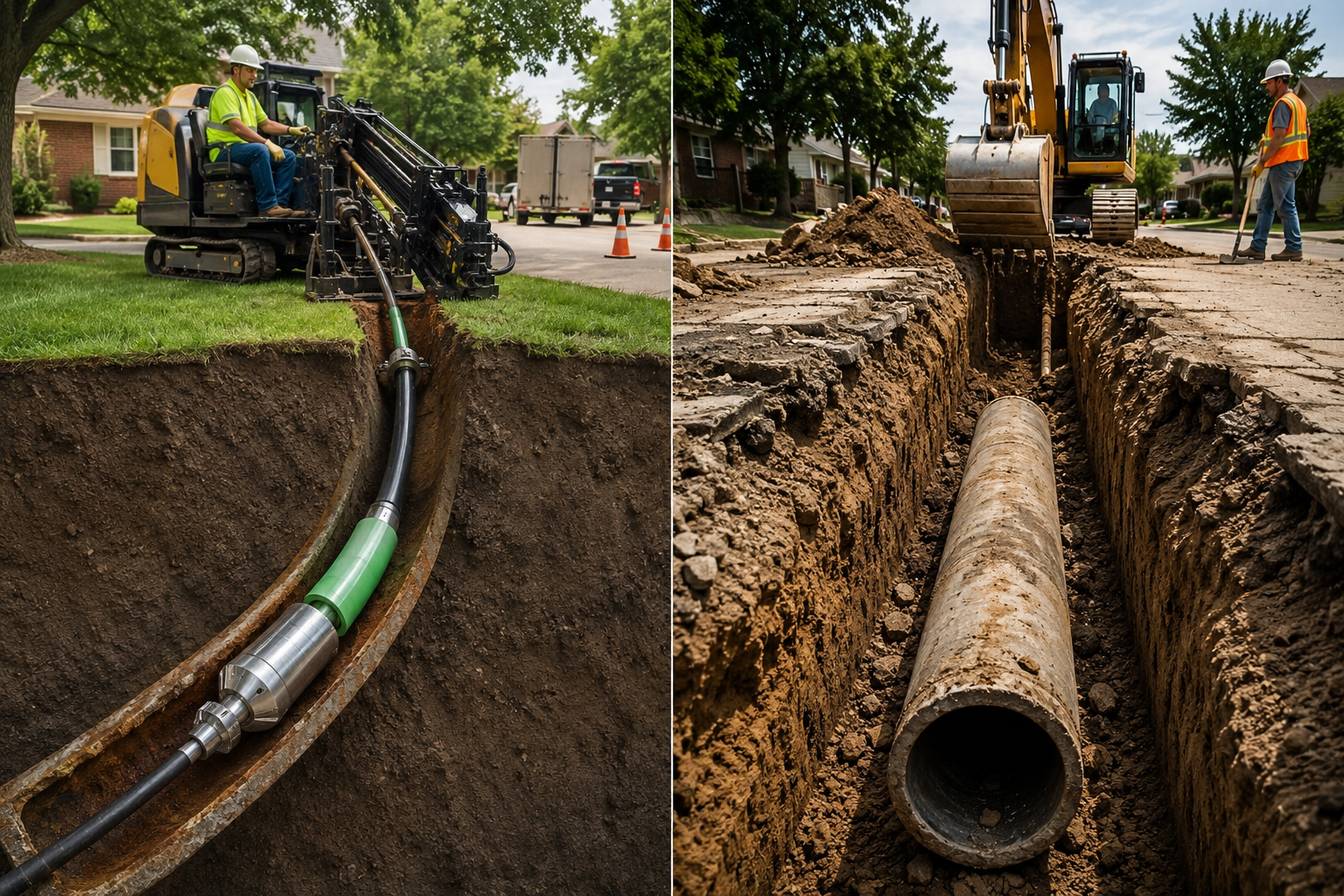 Trenchless vs Traditional Sewer Replacement